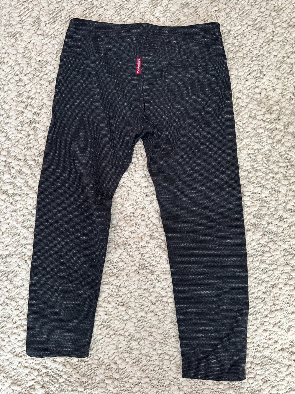 Hard Tail Forever Capri Leggings Charcoal Space Dye Size S Vintage Y2K